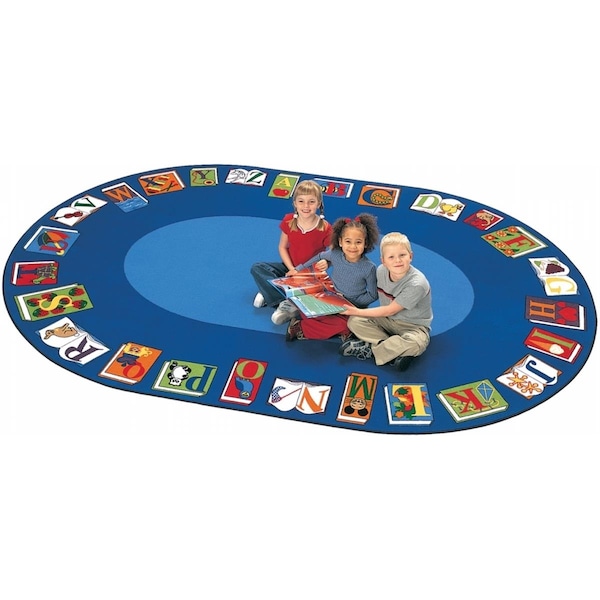 Carpets For Kids Reading by the Book 8.25 ft. x 11.67 ft. Oval Carpet 2616 - main